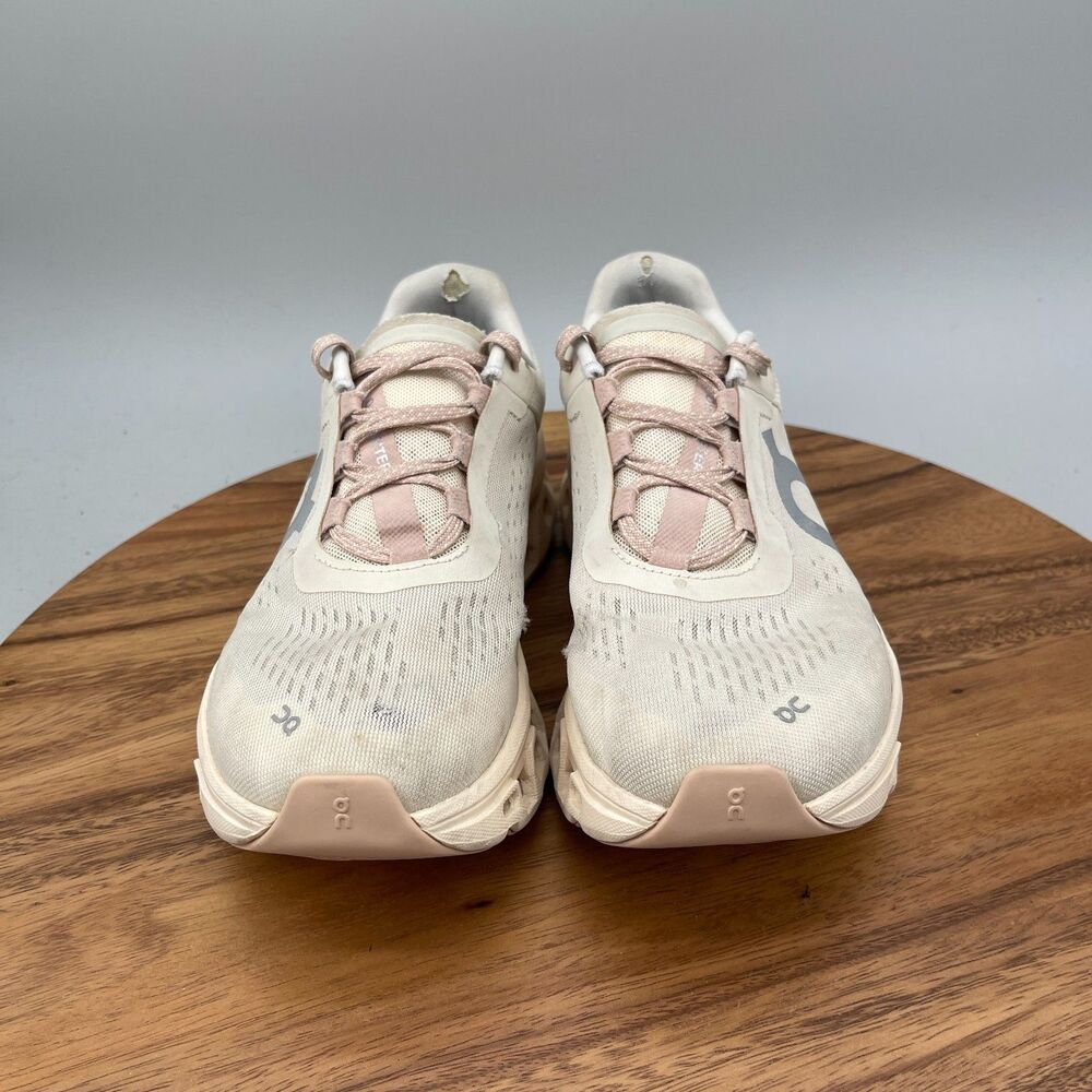 On Cloud Cloudmonster Shoes Womens Size 8.5 Beige Running Comfort Walking Gym - Picture 2 of 9